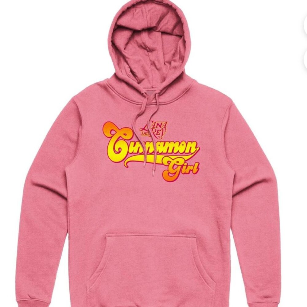 RARE Urban Outfitters Lana Del Rey "Cinnamon Girl" Pink Hoodie - Medium